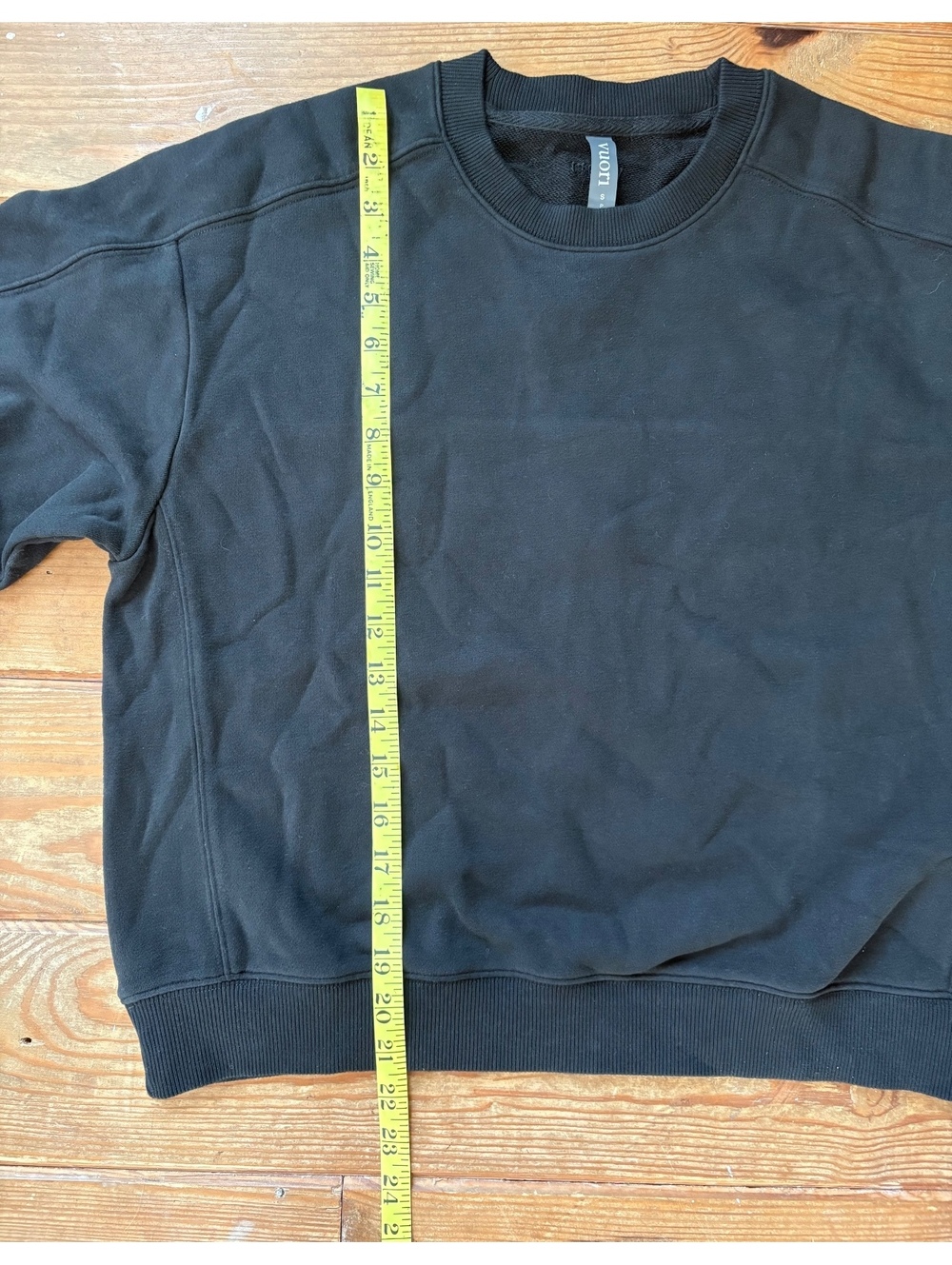 Vuori Women’s Black Oversized Crewneck Sweatshirt Pullover Size Small - Picture 7 of 8